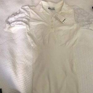 NWT Bebe white top